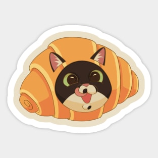 Croissant Cat Sticker